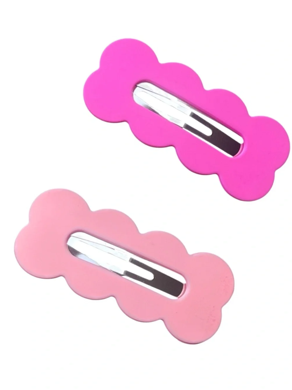 Kids  Cloud-Shaped Hair Clips in Pink and Lavender